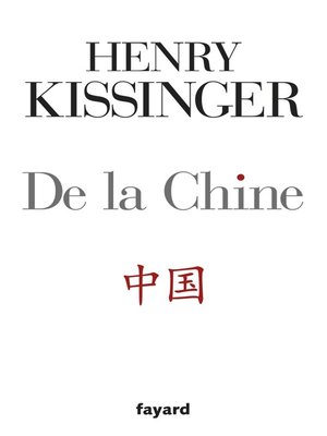cover image of De la Chine